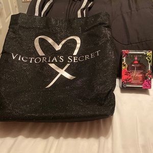 Victoria’s Secret bag and perfume